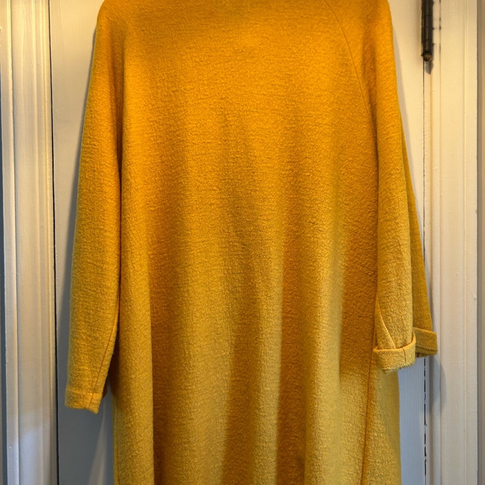 Jacket, Cape, Lightweight, Yellow, Wool, - image 5